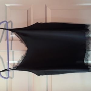 Black silky cami